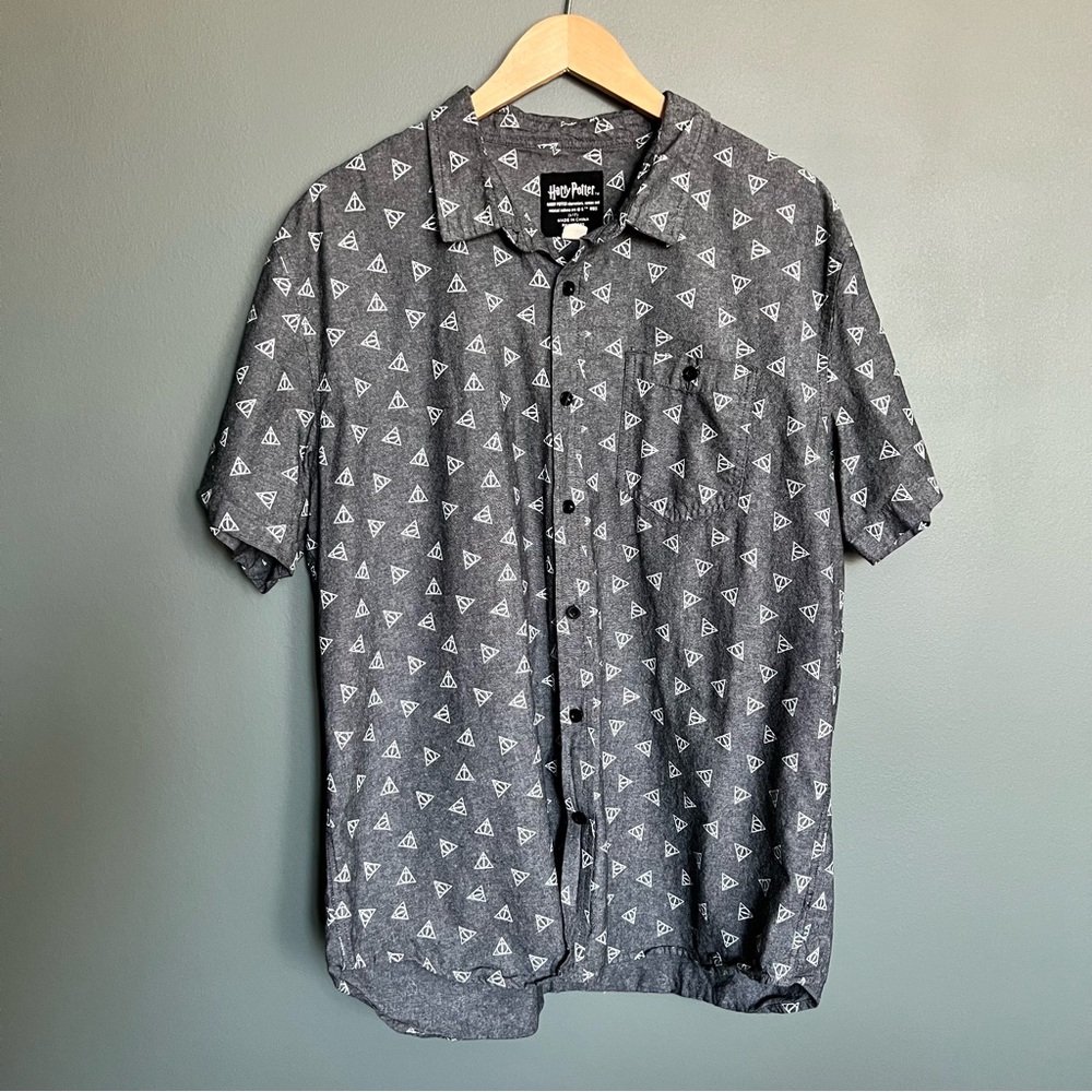 Harry Potter Shirt Short Sleeve Button Up